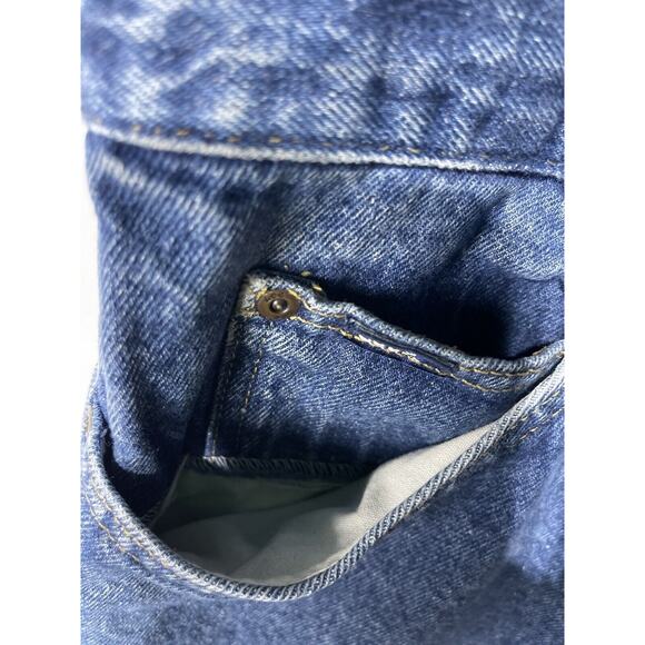 Lee Carpenter Jeans VTG Made in USA Union Straight Leg Medium Wash Men 35x30 - Picture 9 of 13